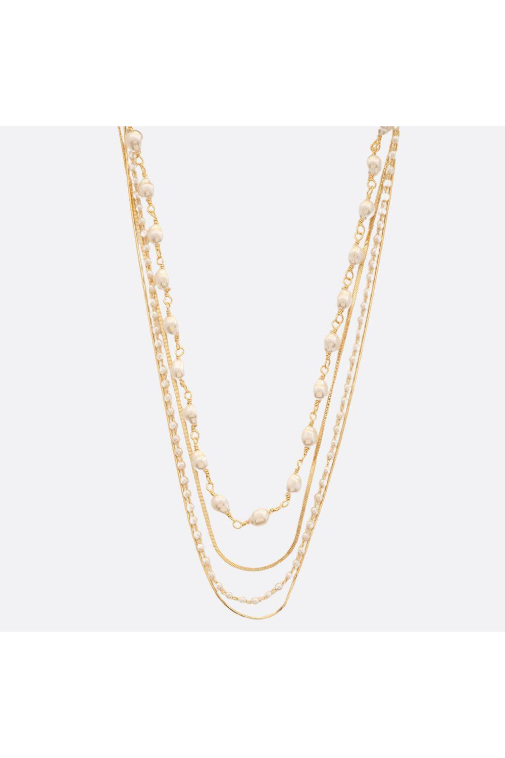 Fiona Pearl Layered Necklace