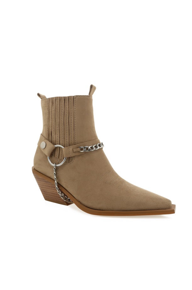 Billini Ellison Ankle Bootie Sand Suede