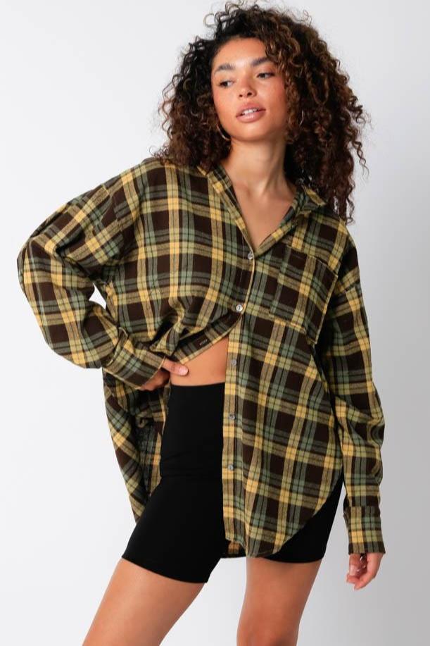 Cara Plaid Top