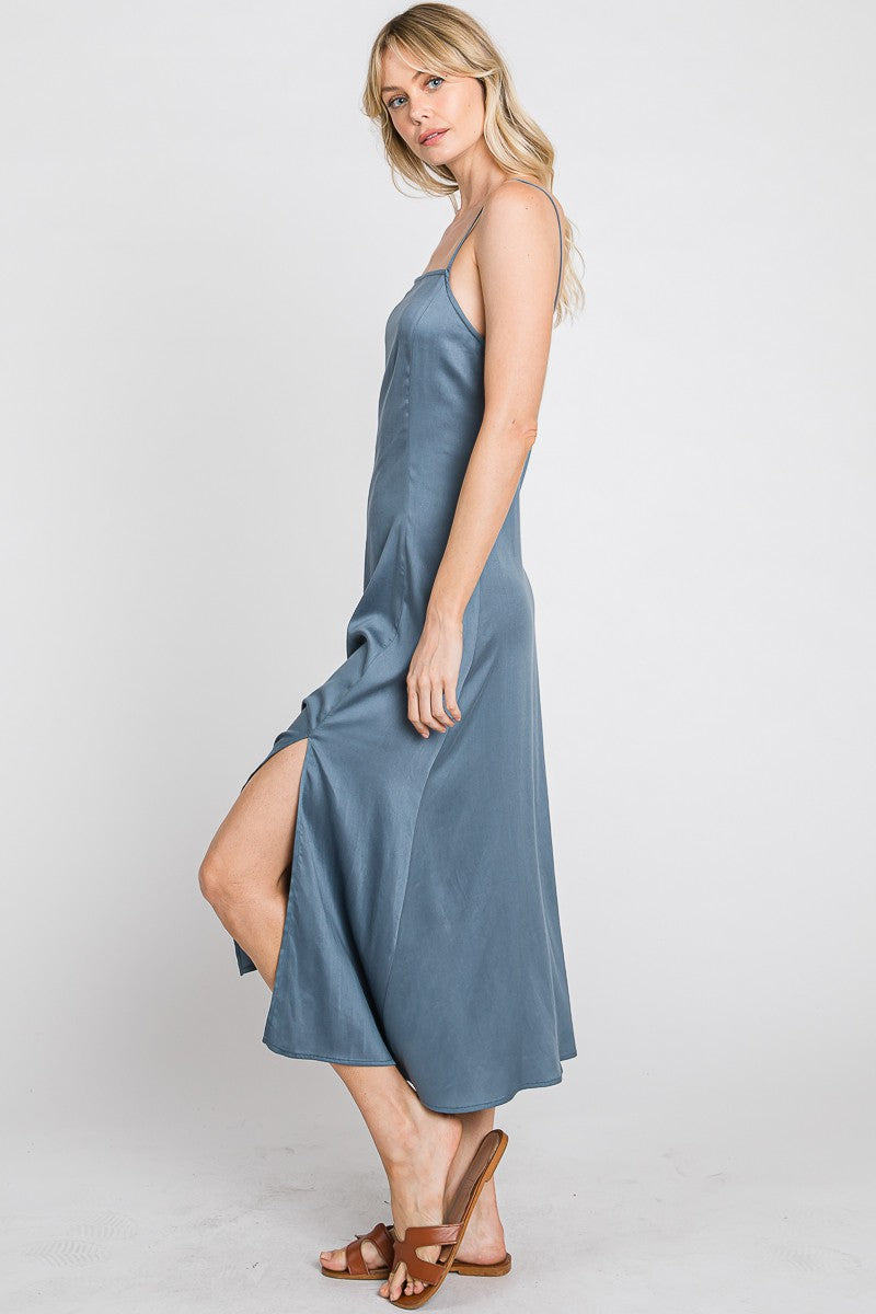 Satin Flare Cami Dress – Ooh La Luxe