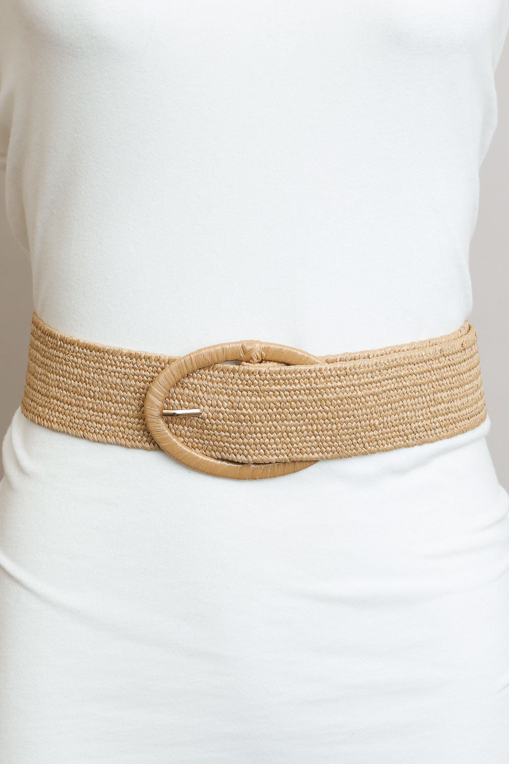 Raffia Woven Belt