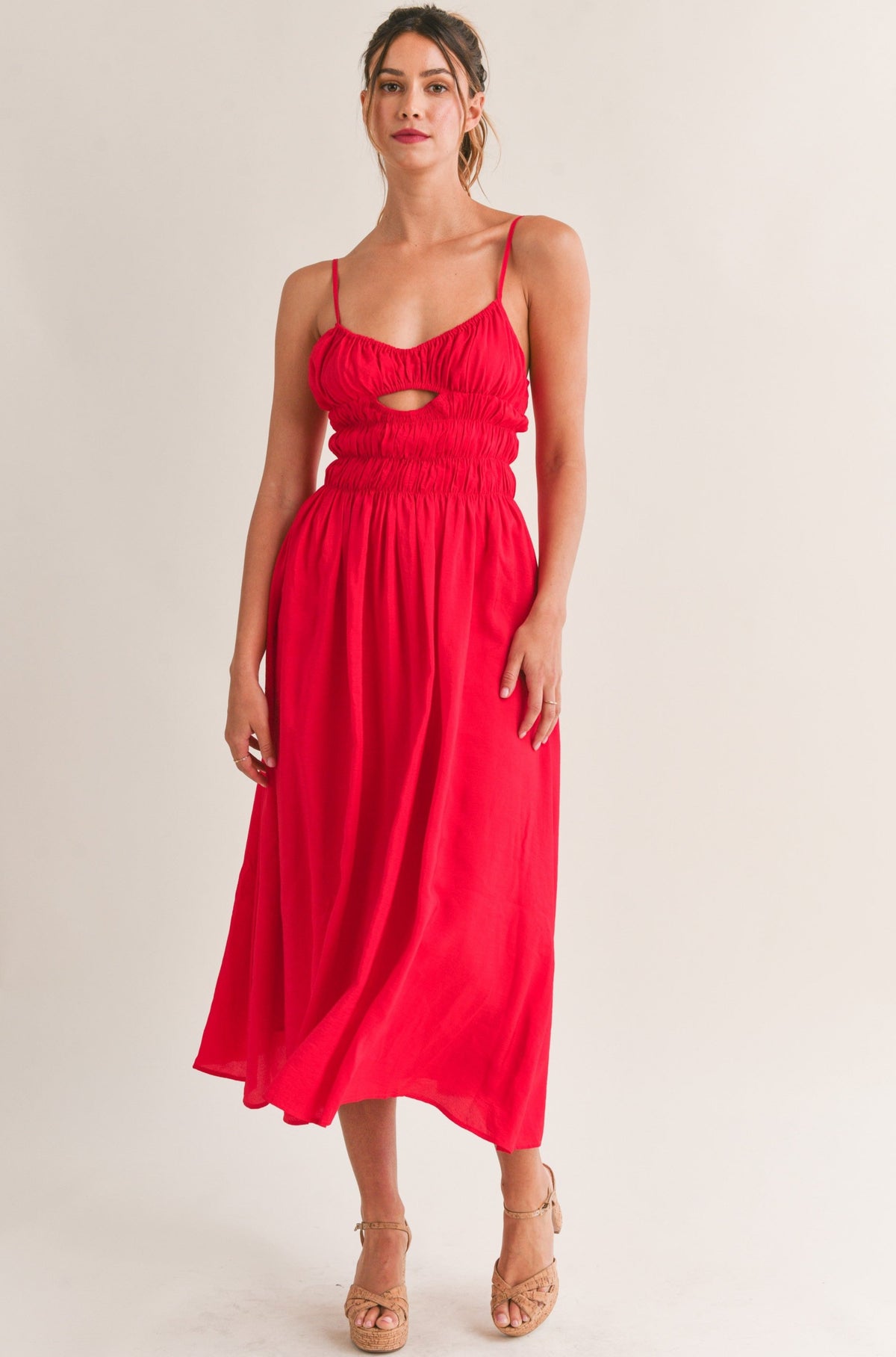 Red Hot Midi Dress