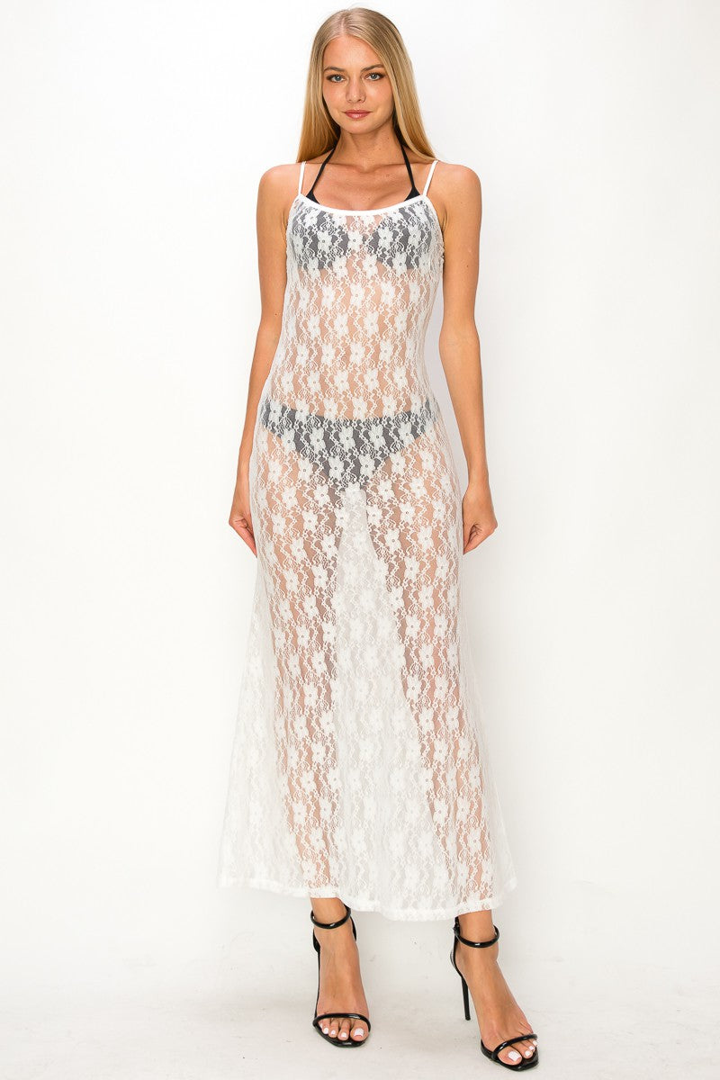 Sheer Lace Maxi
