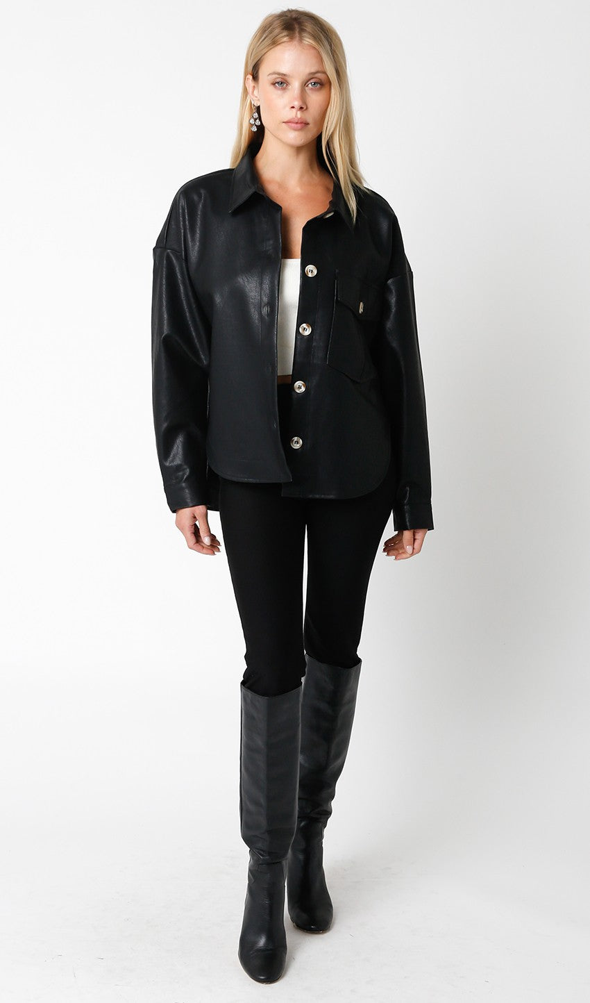 Valerie Faux Leather Jacket