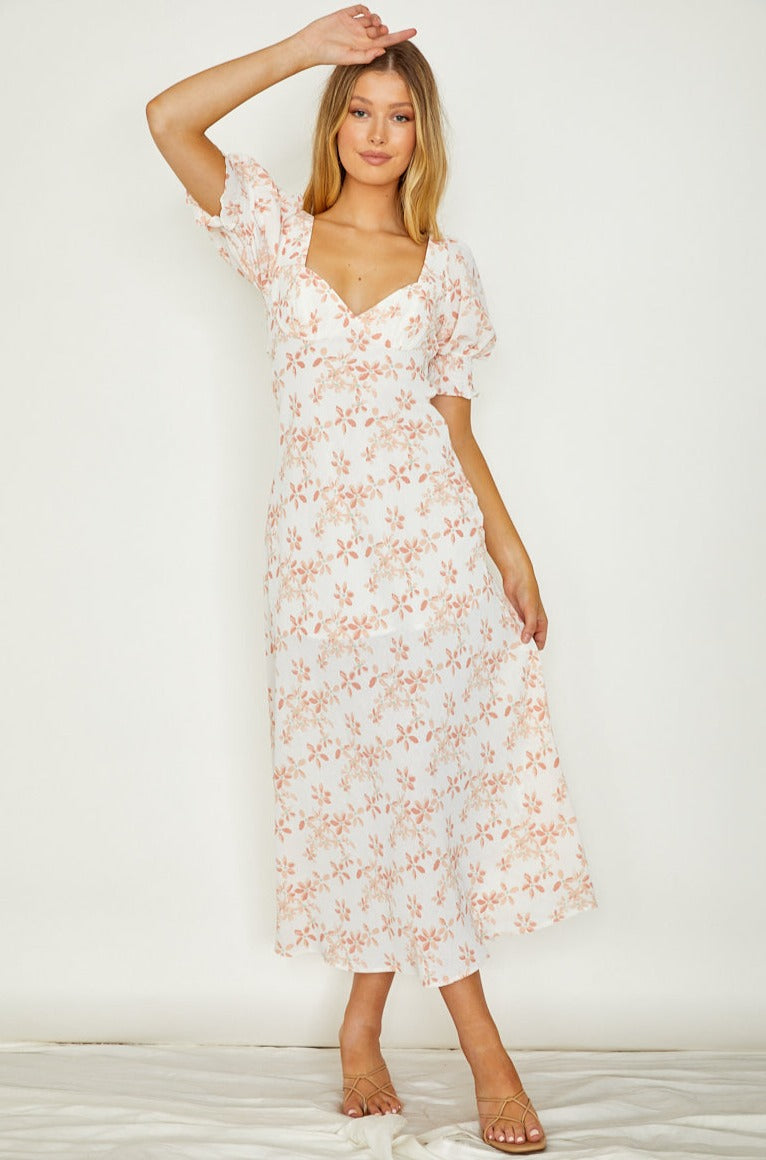 Georgia Peach Maxi Dress