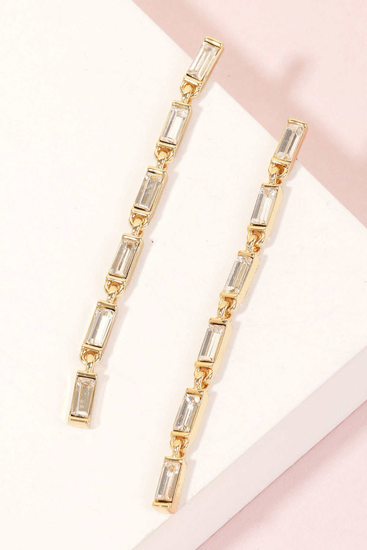 Rhinestone Chain Earrings