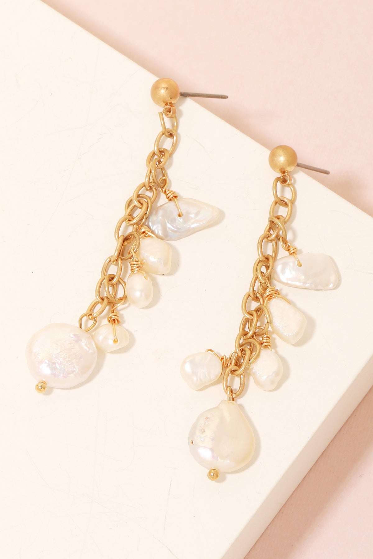 Pearl Charm Earrings