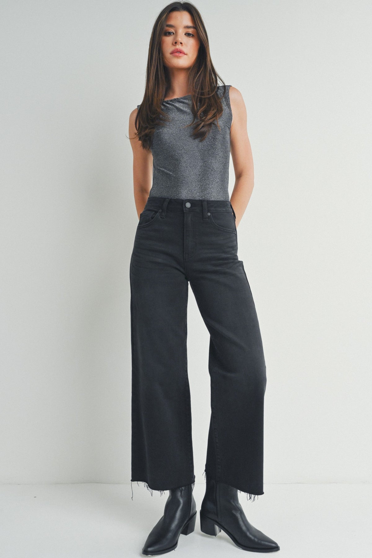 Kendra Slim Wide Leg Jean