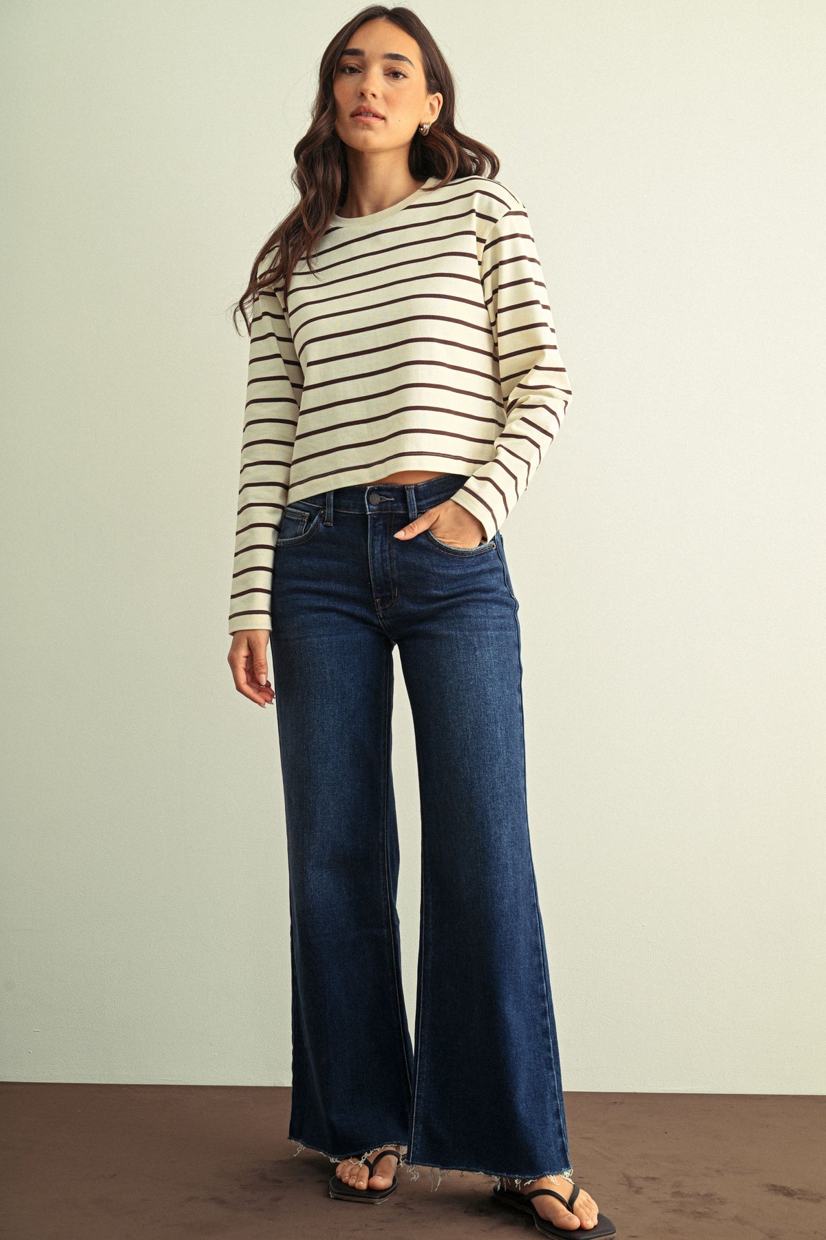 Wenda Slim Wide Leg Jean