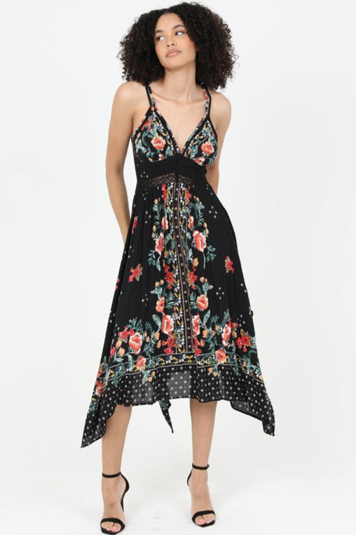 Mariana Handkerchief Midi Dress