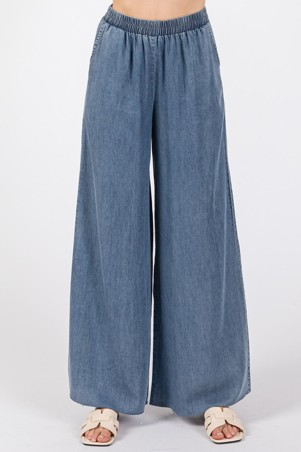 Tencel Wide Leg Pants