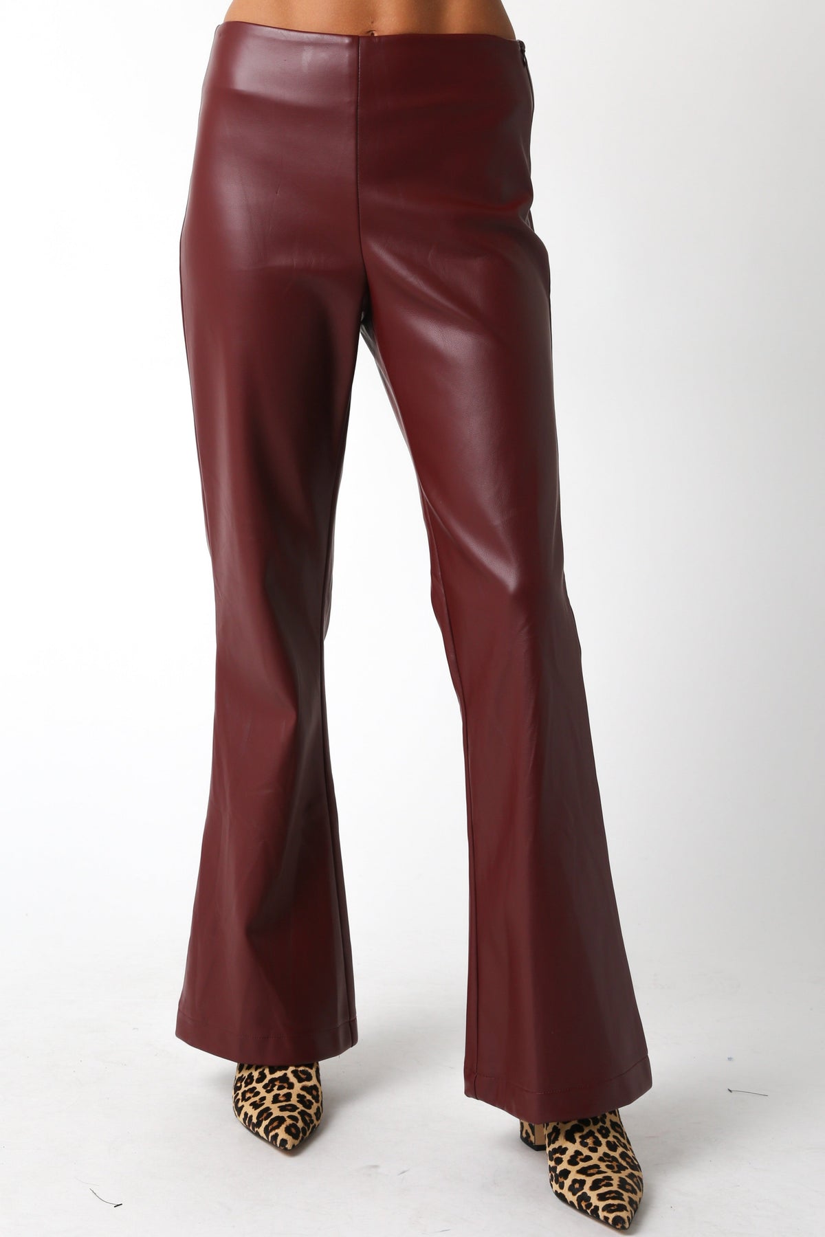 Jessica Vegan Leather Pants