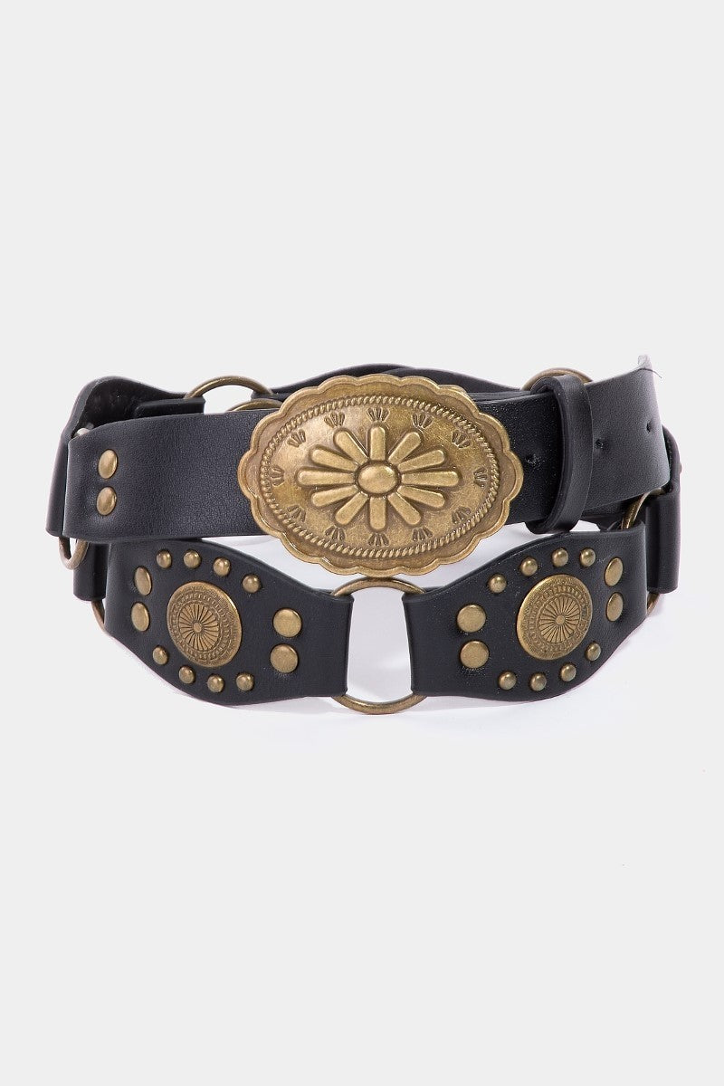 Oval Concho Disc Belt