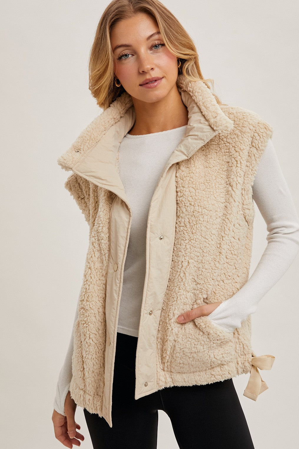 Novalee Fleece Sherpa Vest