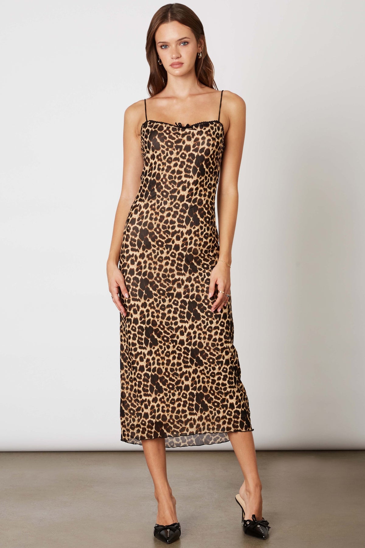 Lillian Leopard Midi Dress