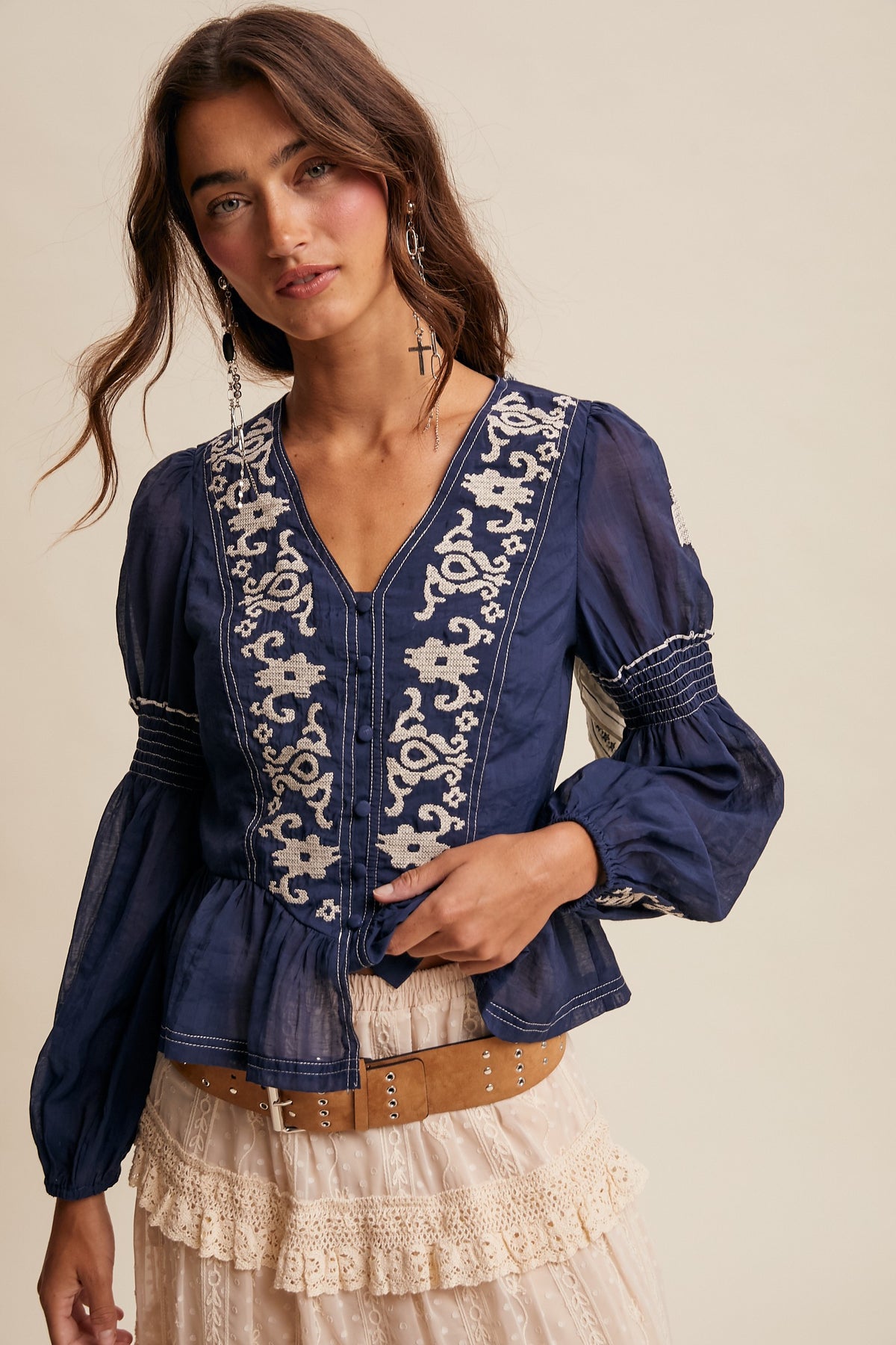 Penelope Peplum Blouse