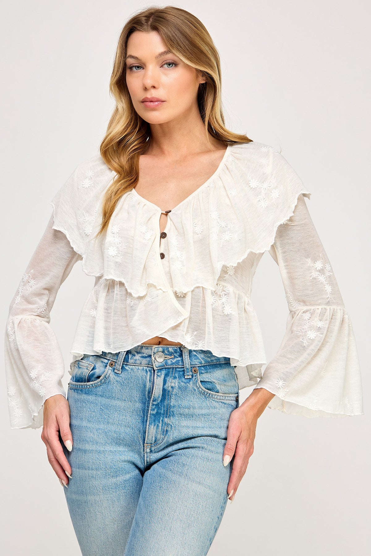 Jules Floral Embroidered Blouse