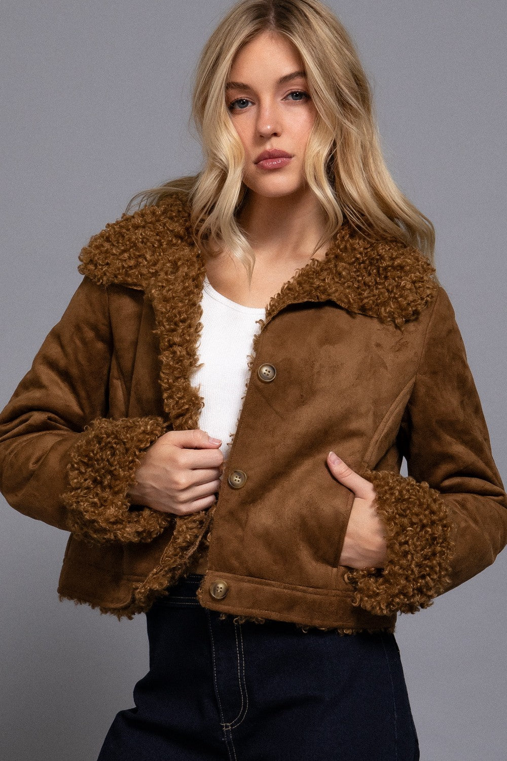 Sammy Faux Suede Jacket