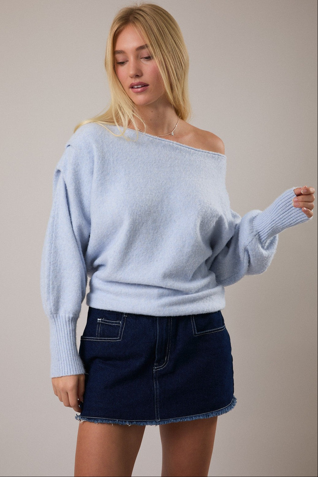 Elisa Off The Shoulder Sweater
