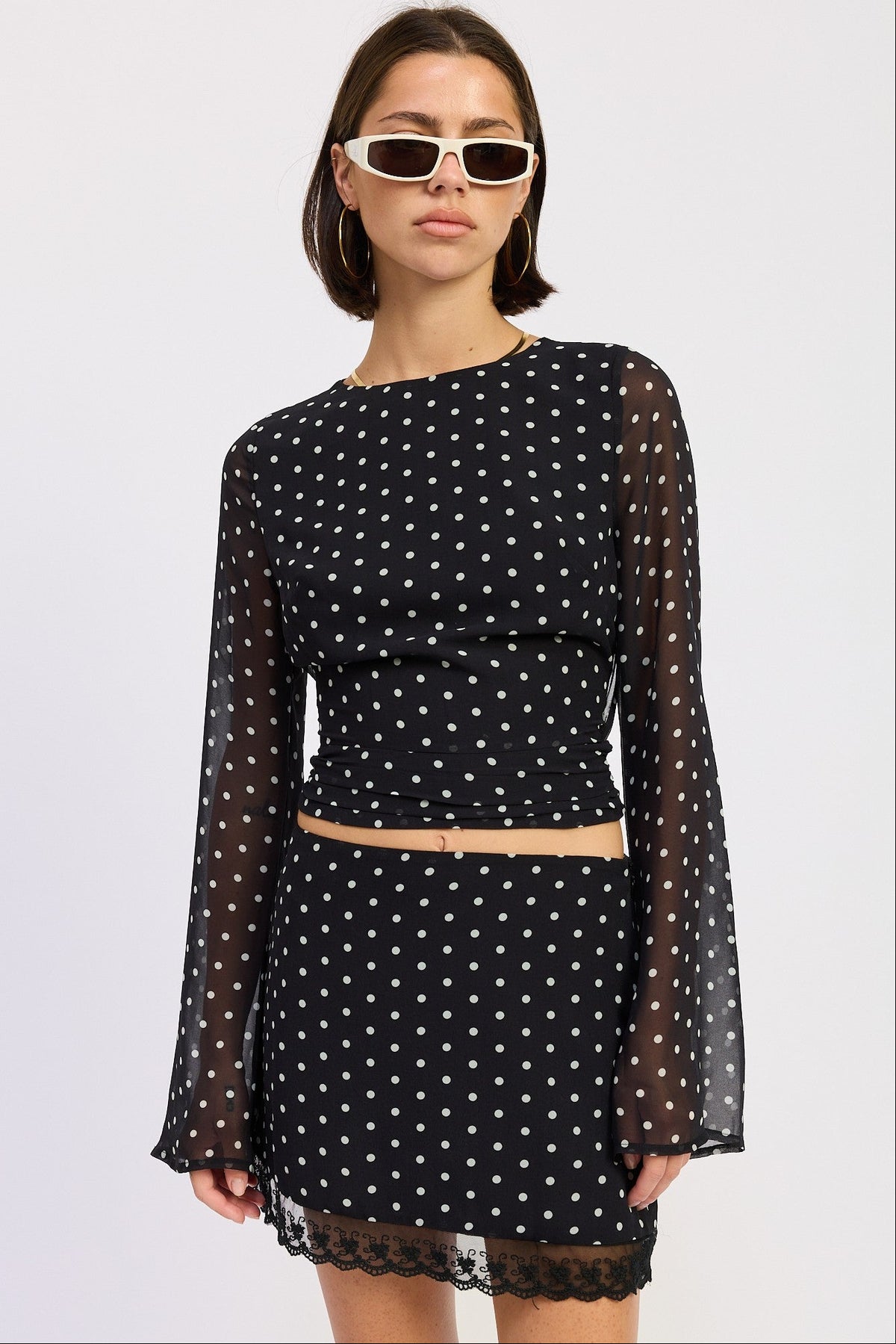 Carmen Polka Dot Blouse