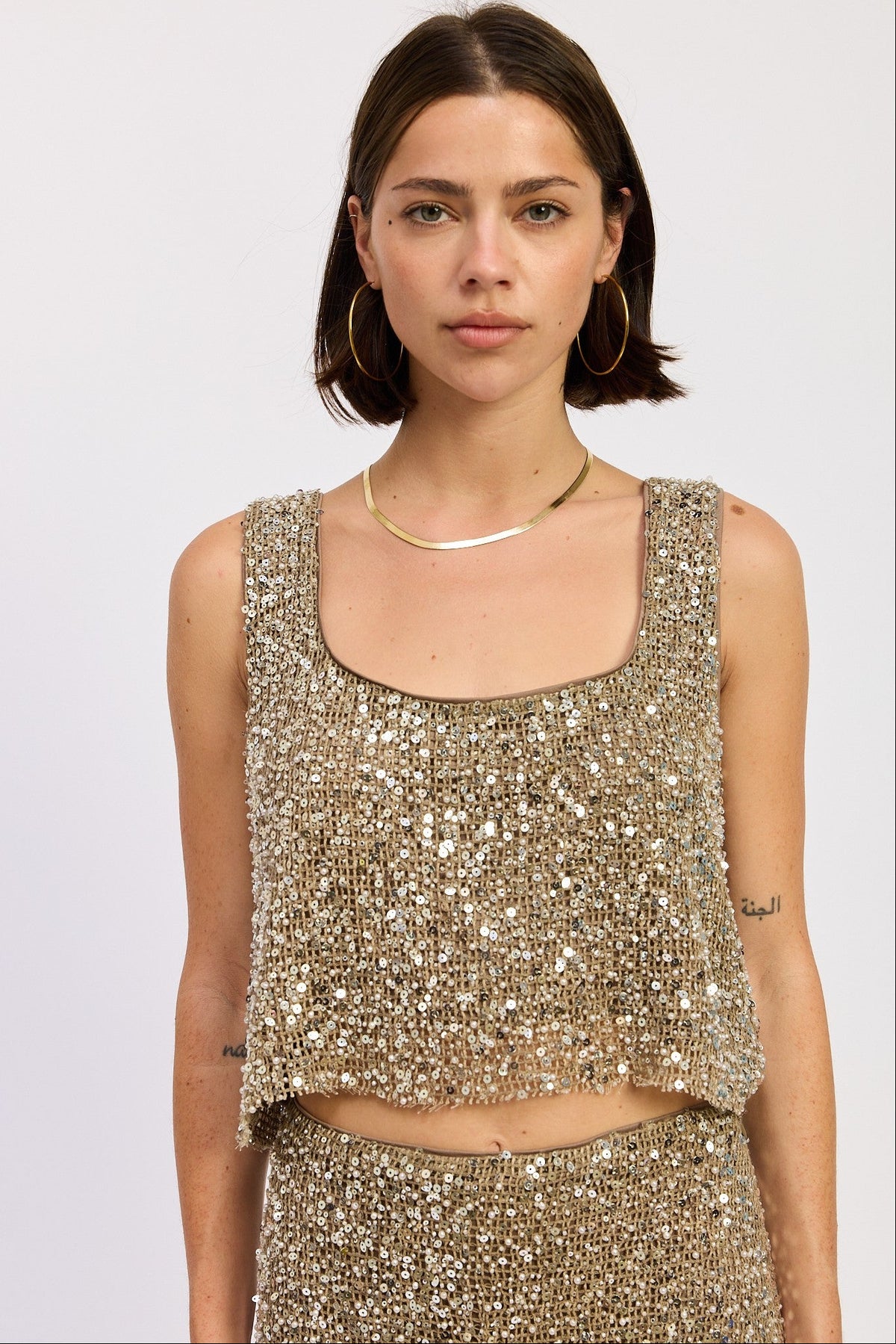 Christina Sequin Top