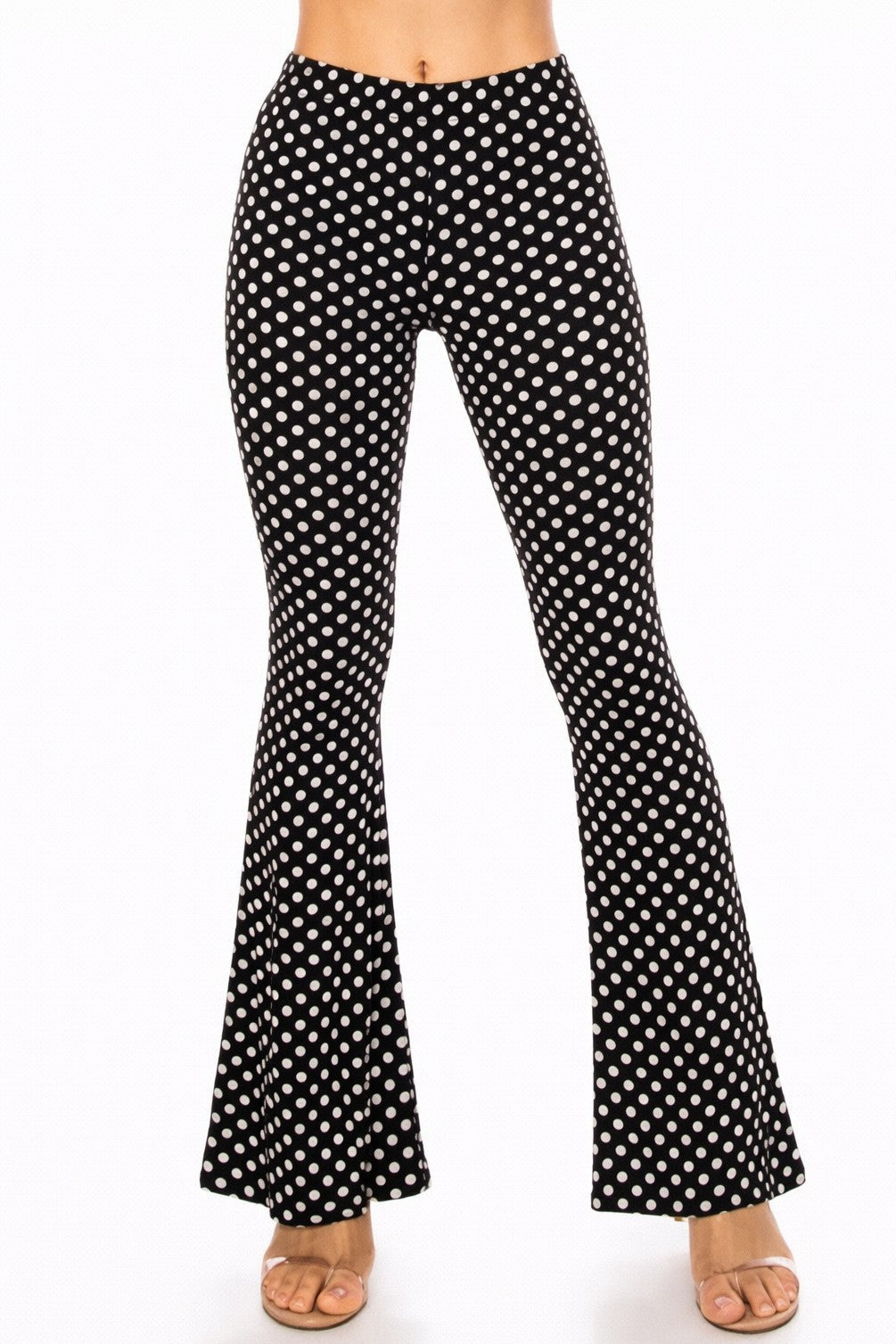 Polka Dot Flare Pants