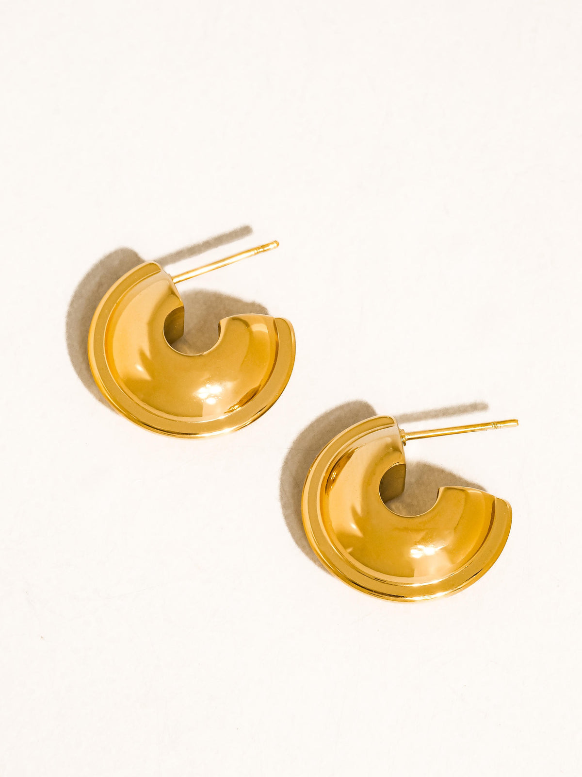 Bold Dome Hoop Earrings