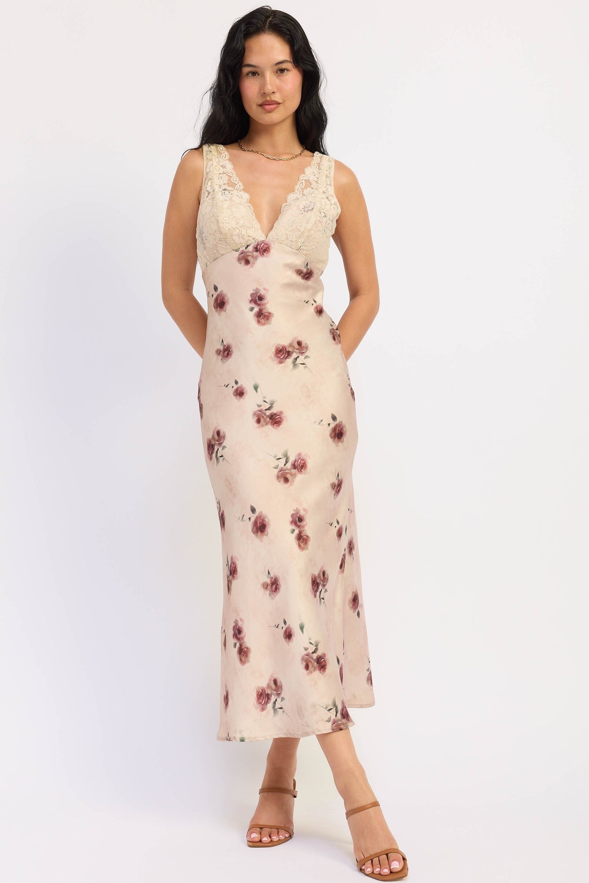 Falling For You Midi Dress