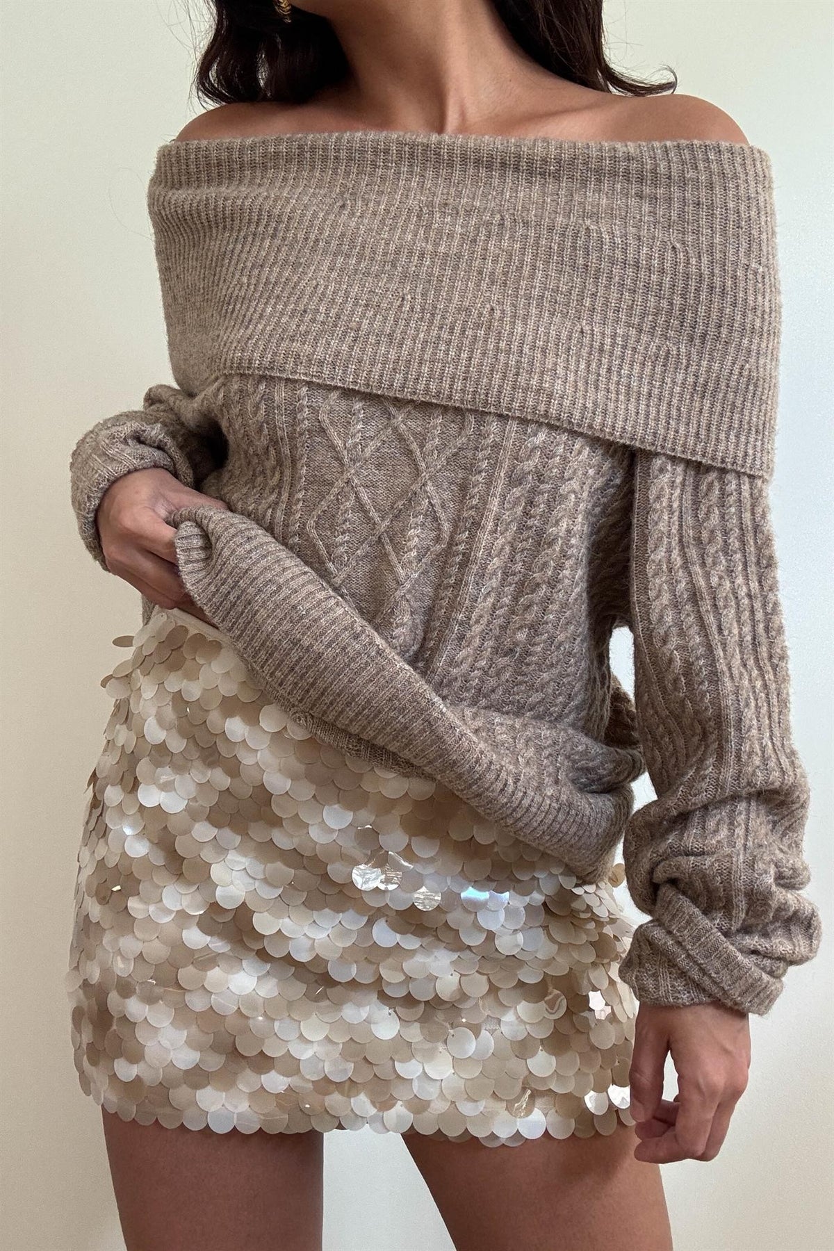 Serafina Sequin Mini Skirt