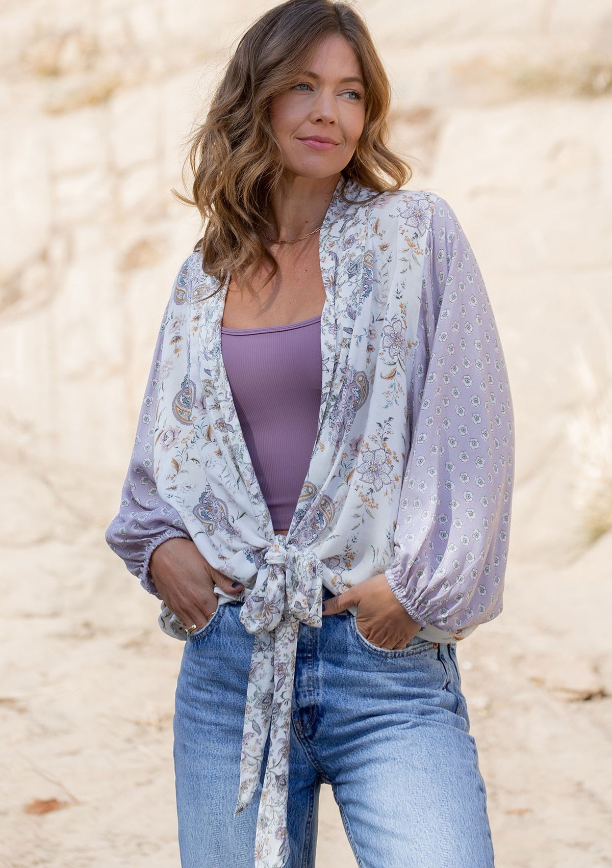 Oceana Front Tie Top