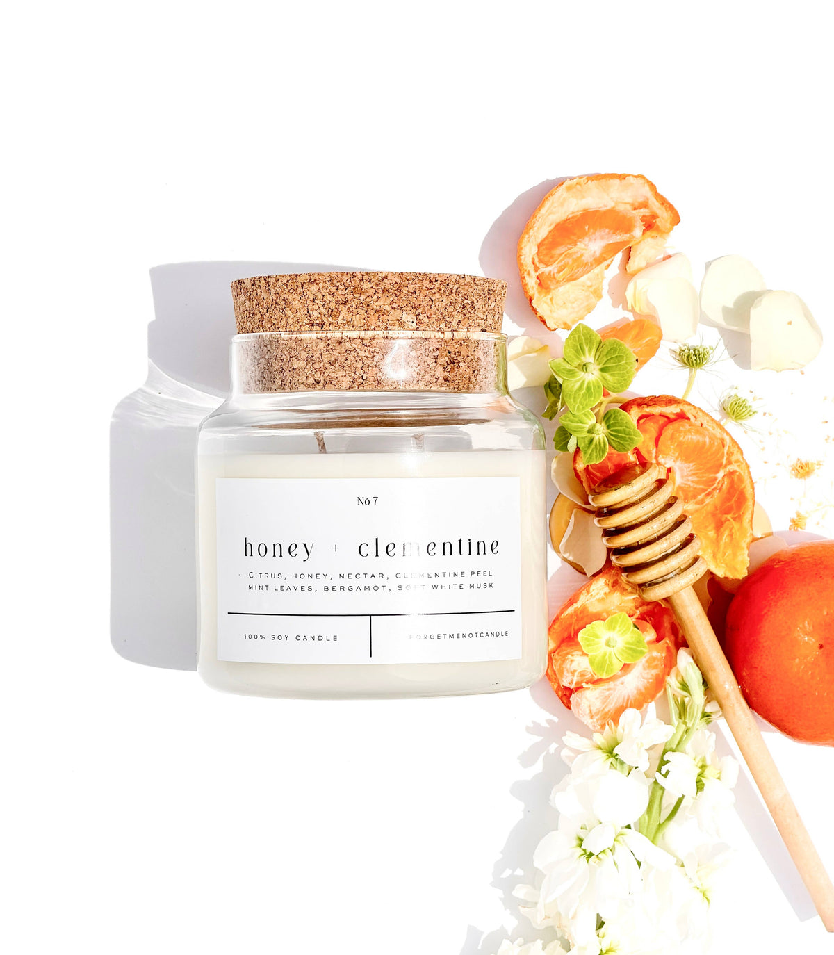 Honey + Clementine 22 oz Glass Candle