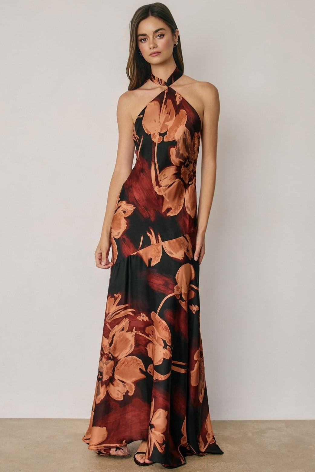 Midnight Scarlet Maxi Dress