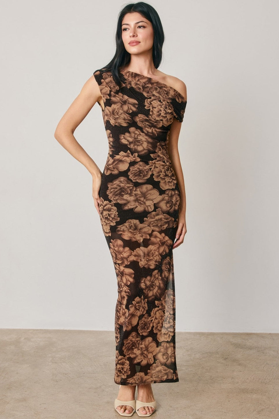 Espresso Garden Maxi Dress