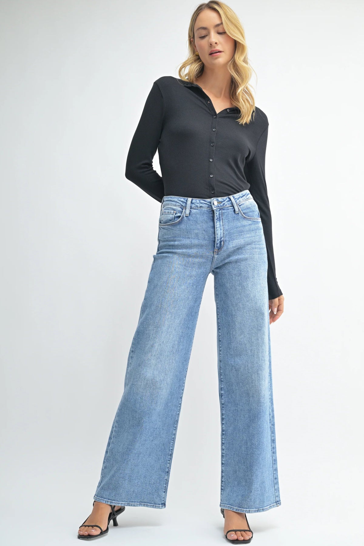 The Stretchy Wide Leg Jean