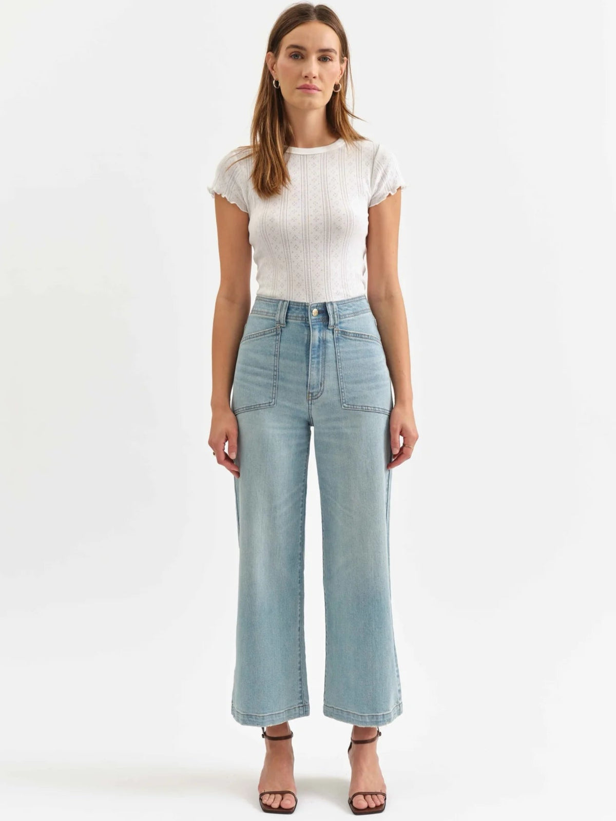 Valley Girl Wide Leg Ankle Jean