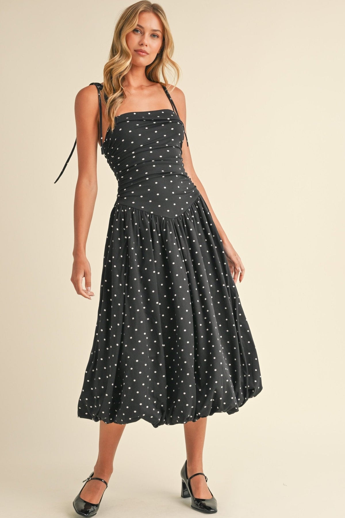 Polka Dot Midi Dress