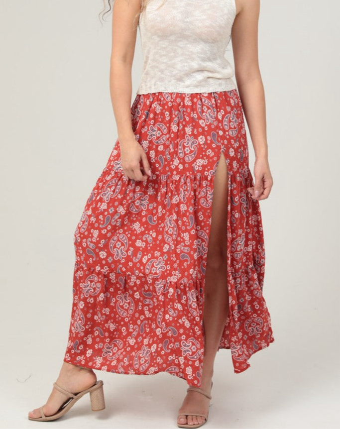 Paisley Maxi Skirt