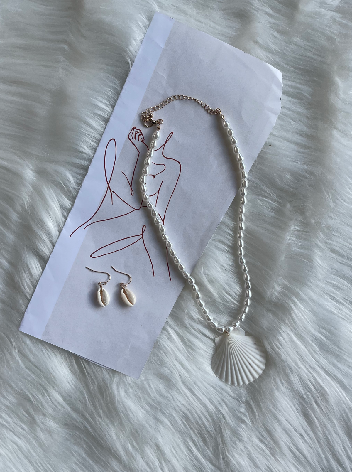 Seashell Necklace Set