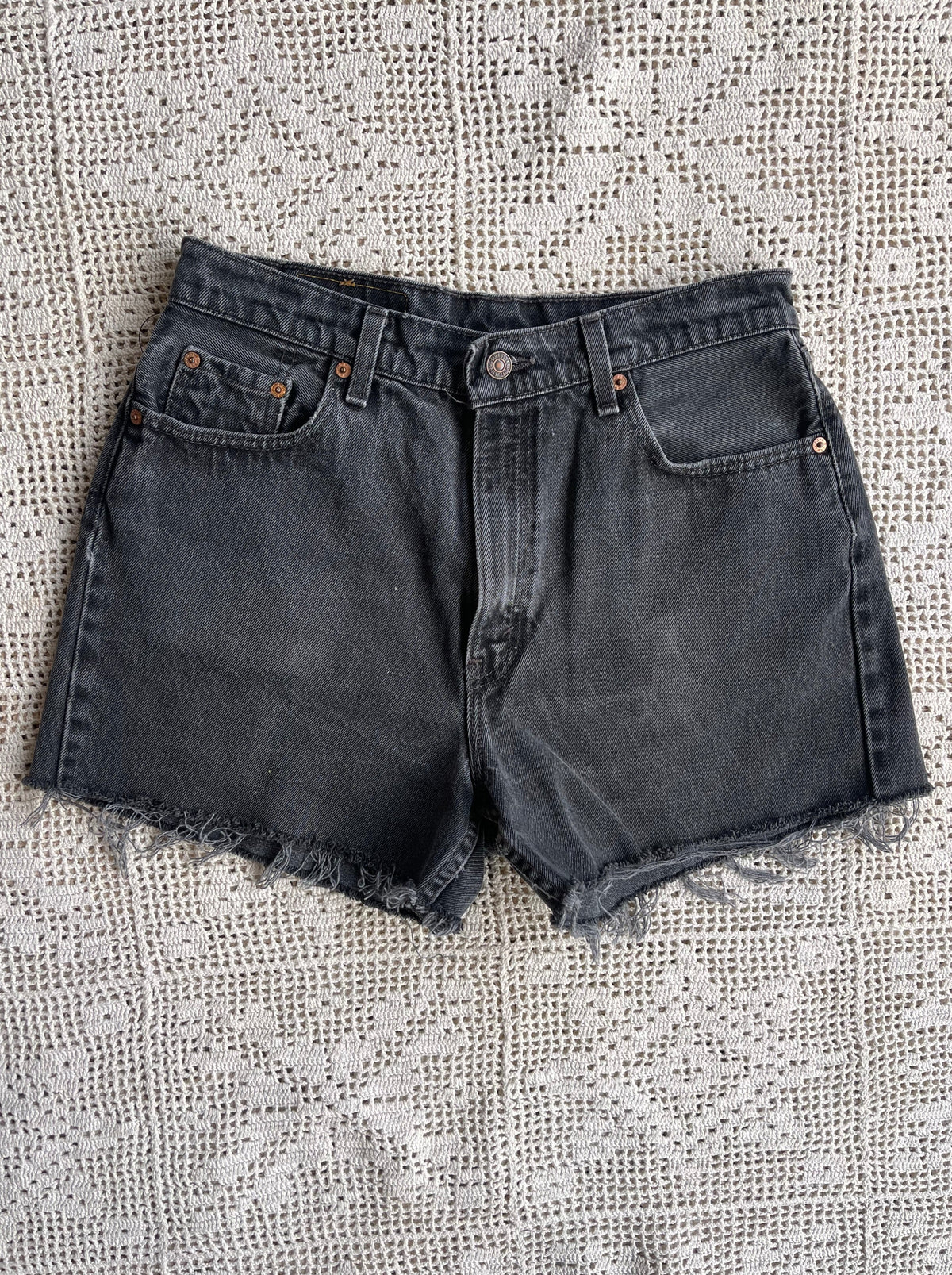 Levi's Cut Off Shorts Black Vintage