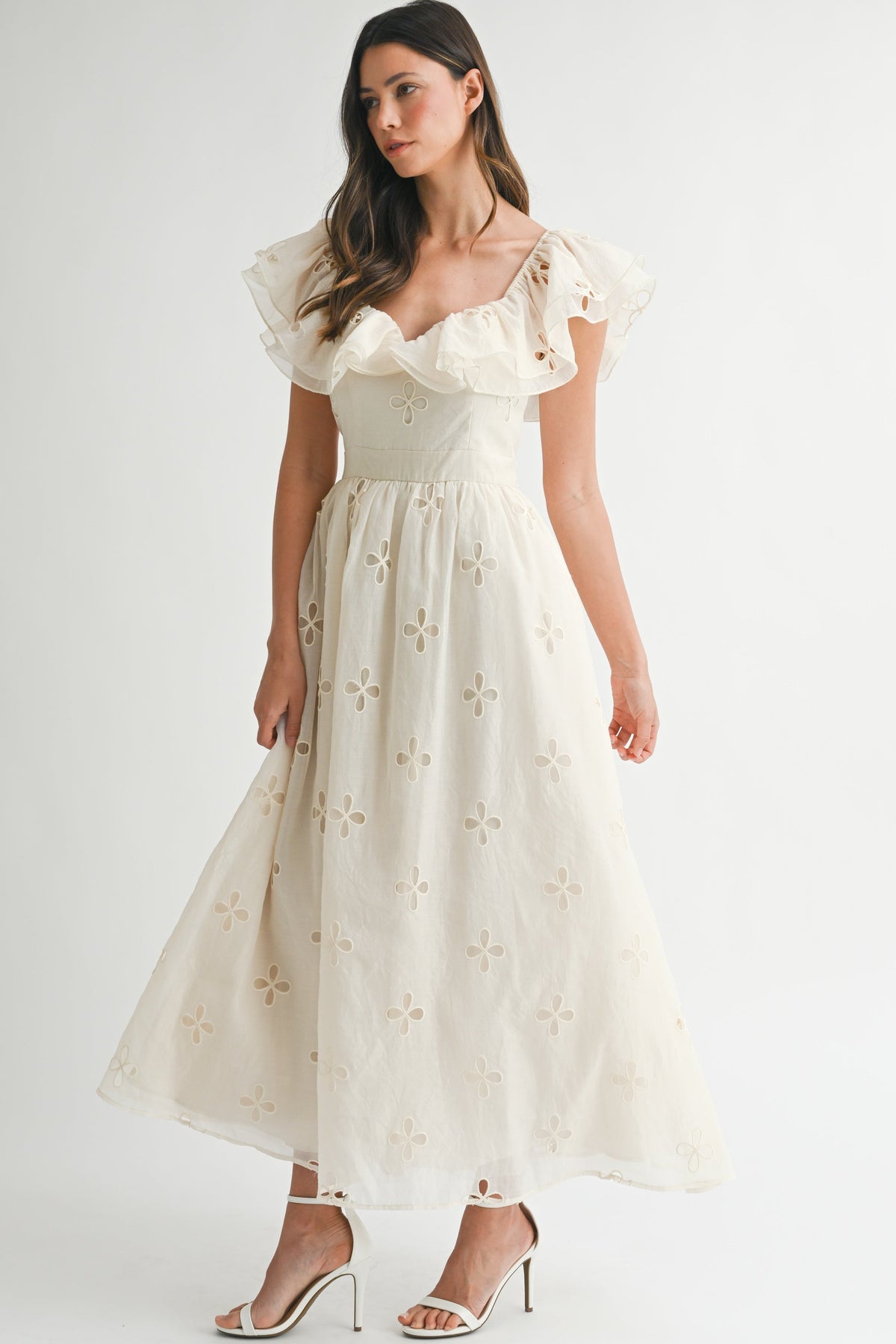Aurora Eyelet Maxi Dress