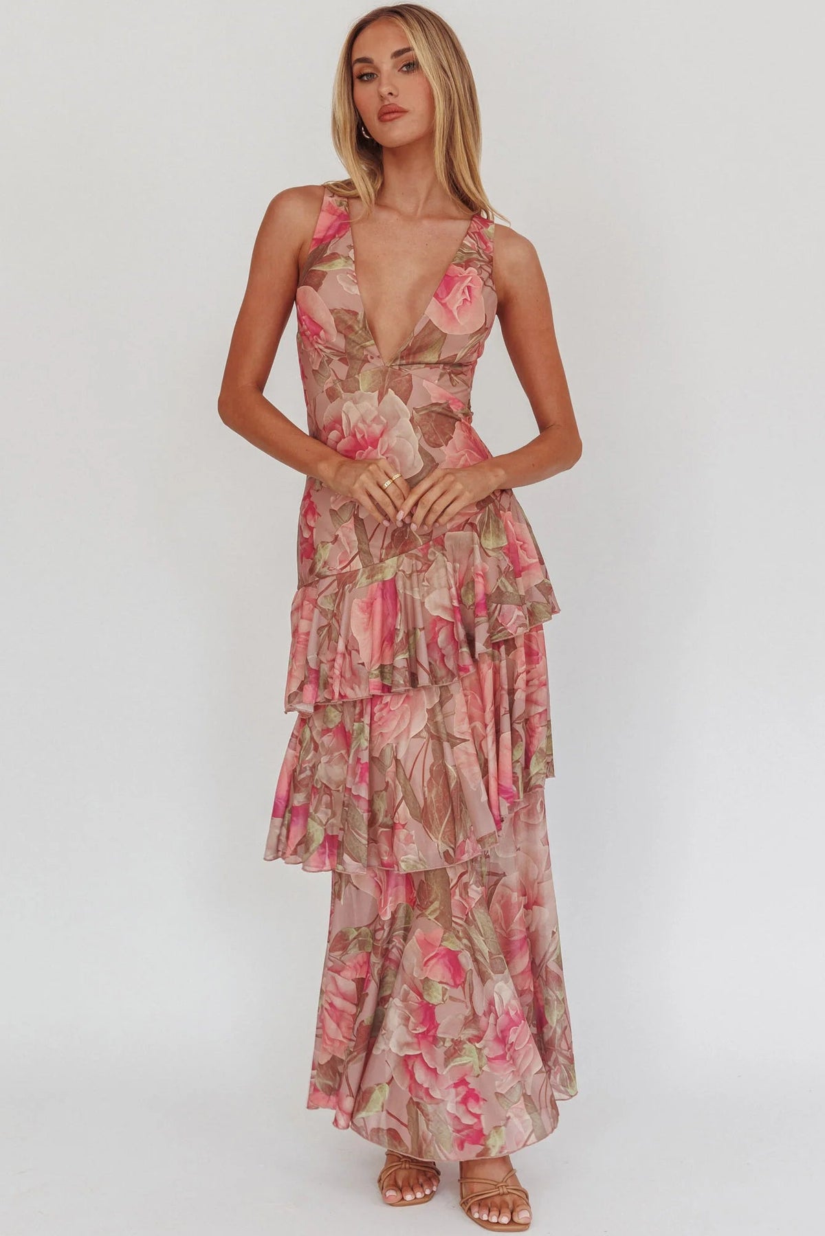 Pink Gardens Maxi Dress