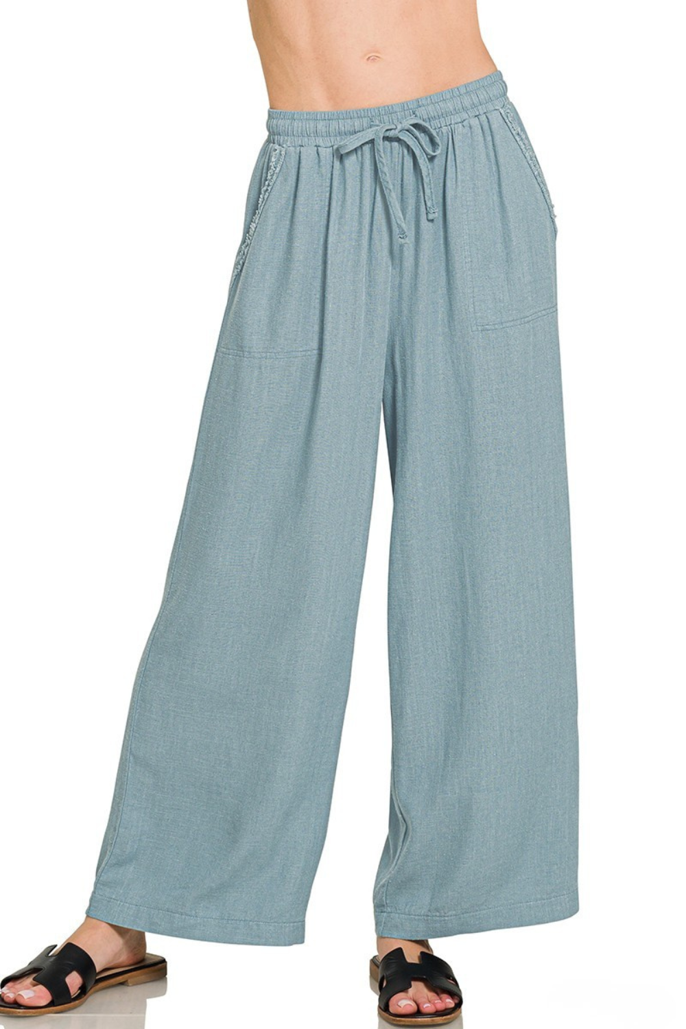 Tracy Linen Wide Leg Pant