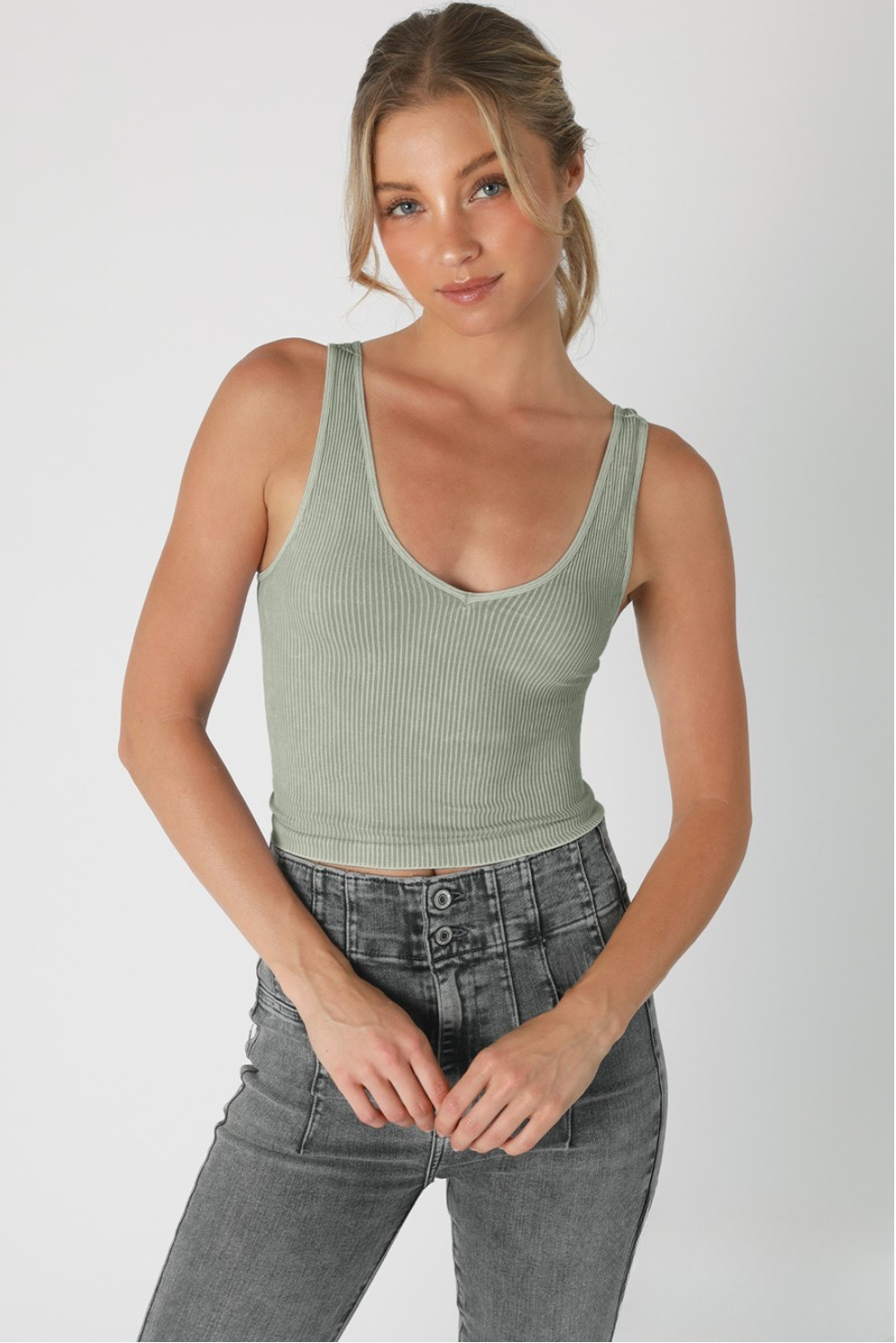 Tina Ribbed Crop Top