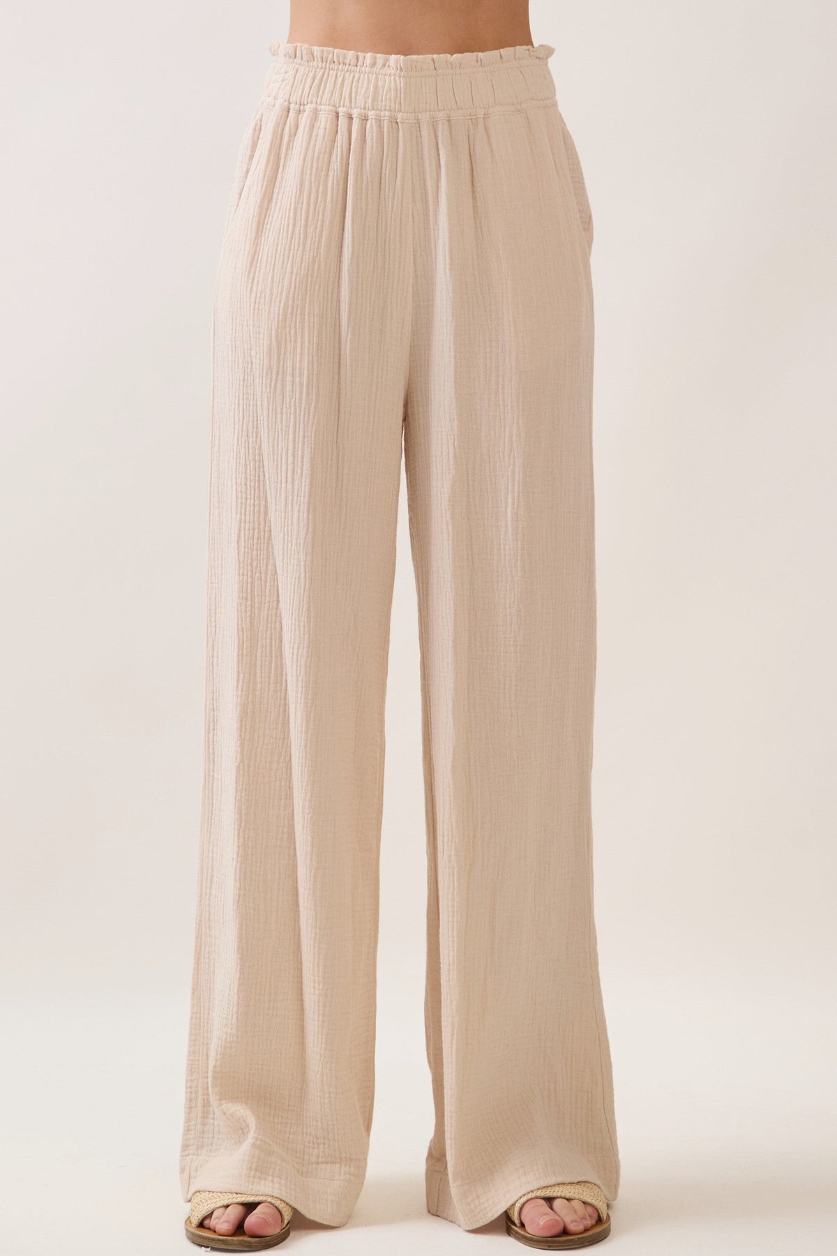 Gia Gauze Wide Leg Pants