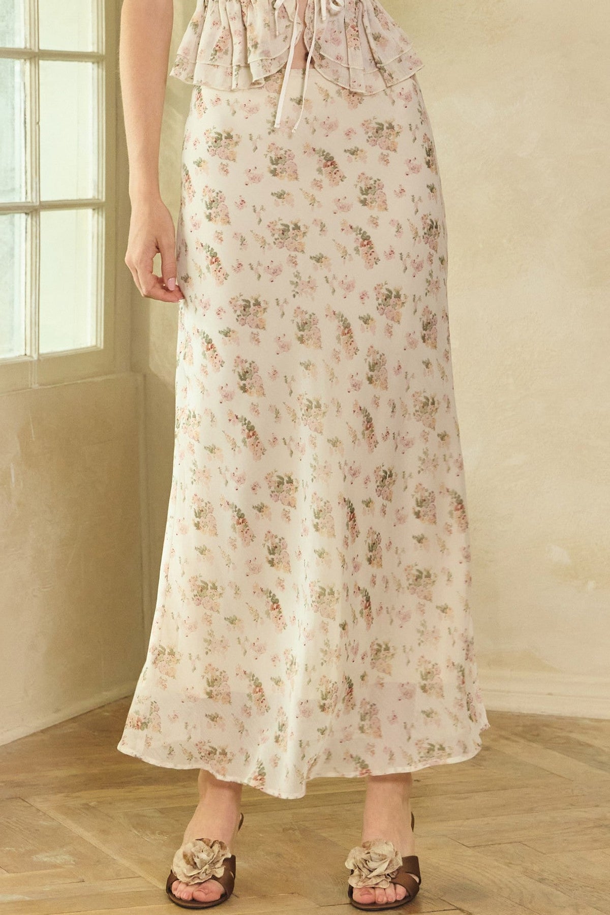 Romantic Chiffon Maxi Skirt