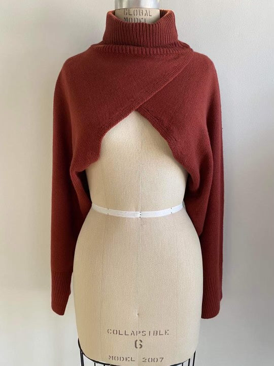 Peek-A-Boo Crop Sweater