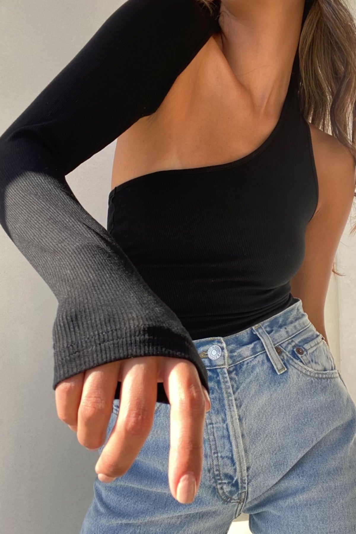Alessa One Shoulder Bodysuit Black – Ooh La Luxe