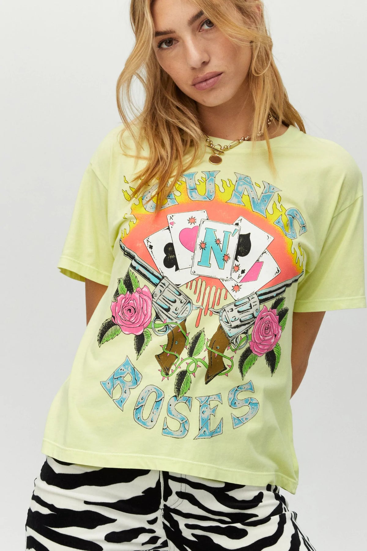 Guns And Roses Cards Tee