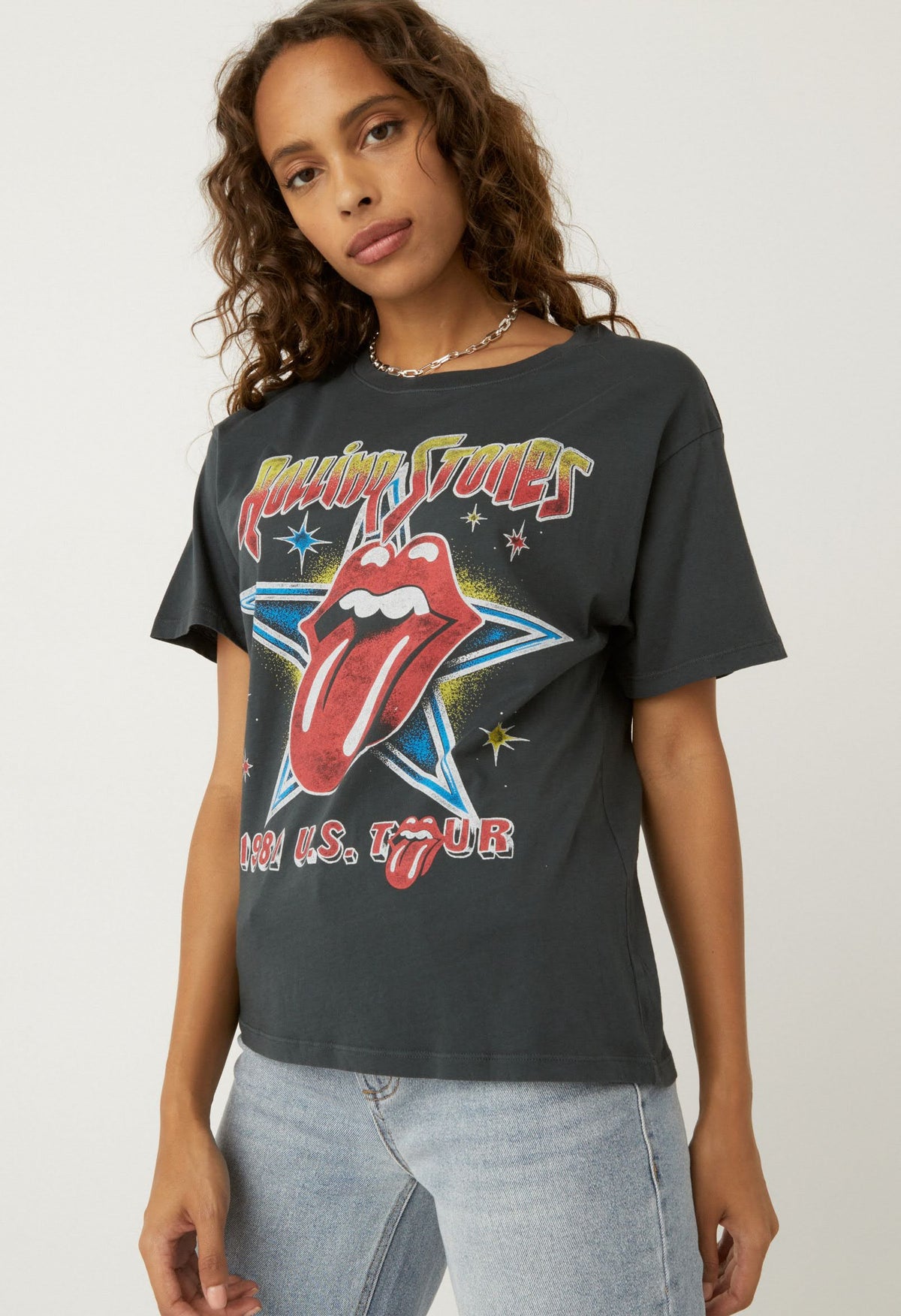 Rolling Stones 1981 US Tour Boyfriend Tee