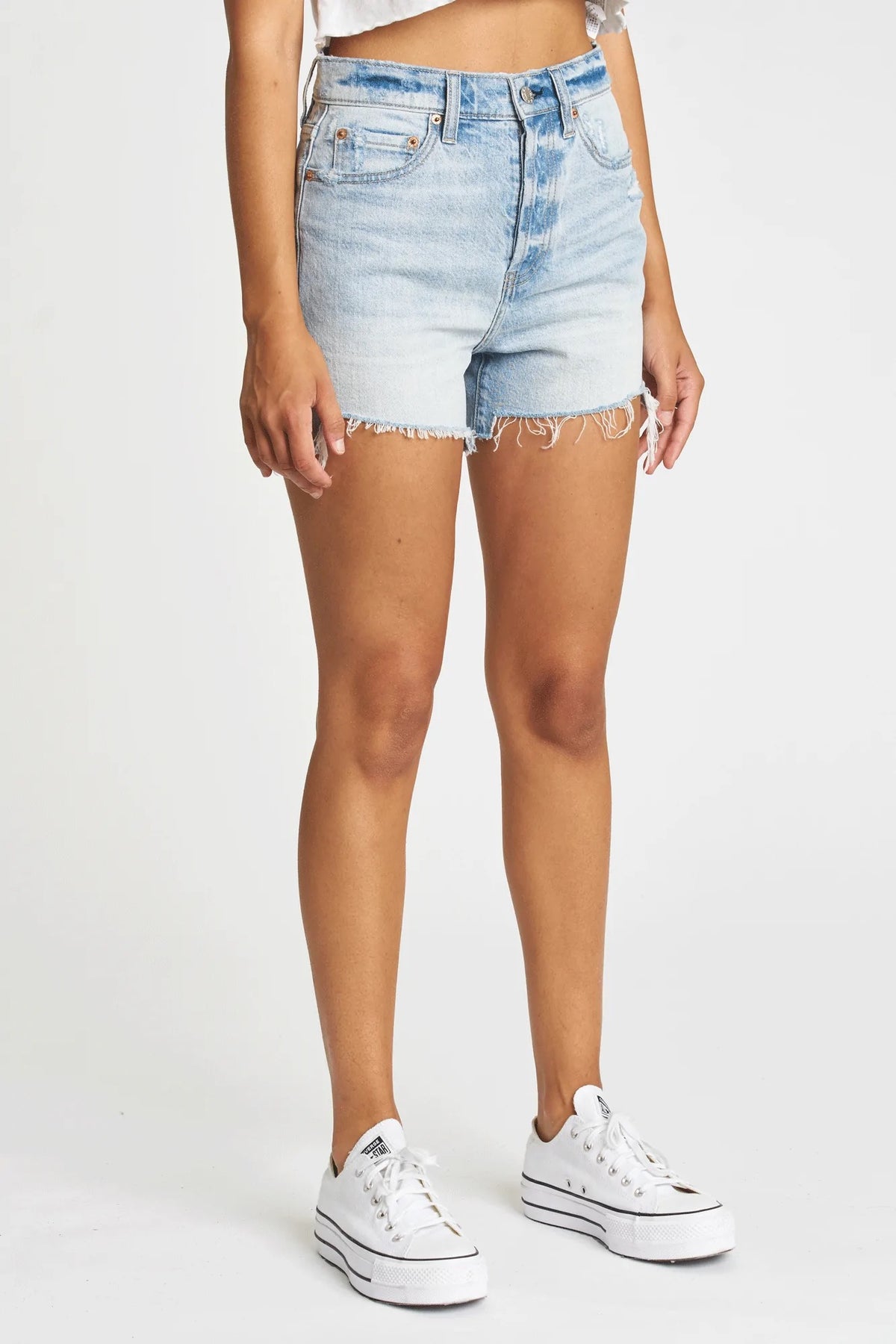 Bottom Line Vintage High Rise Shorts - Fade